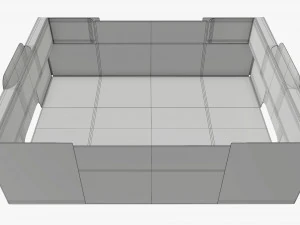 Ardboard retail tray box 05 3D Model
