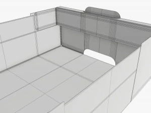 Ardboard retail tray box 05 3D Model