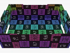 Ardboard retail tray box 05 3D Model