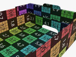Ardboard retail tray box 05 Modelo 3D