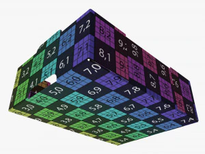 Ardboard retail tray box 05 3D Model