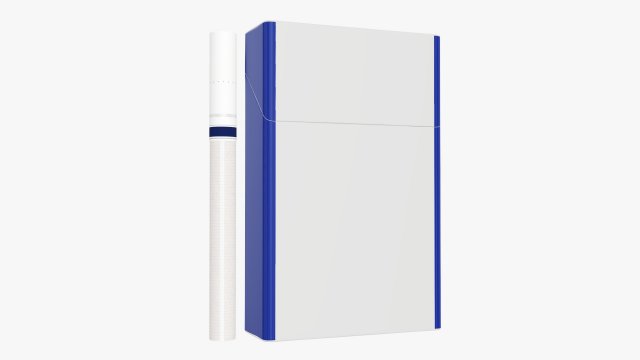 Cigarettes compact slim pack closed 3Dモデル .c4d .max .obj .3ds .fbx .stl .blend 