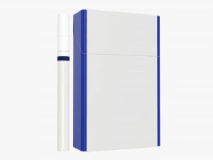 Zigaretten kompakte Slim-Packung geschlossen 3D Modell