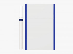 Cigarettes compact slim pack closed 3Dモデル