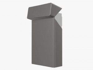 Cigarettes compact slim pack opened Model 3D