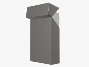 Cigarettes compact slim pack opened 3D Model