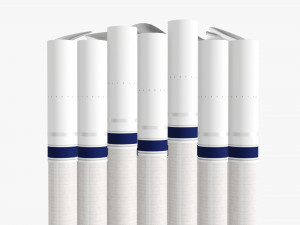 Cigarettes compact slim pack opened Model 3D