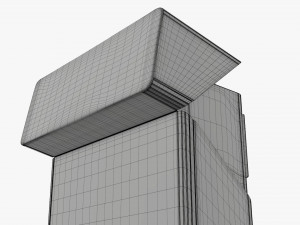 Cigarettes compact slim pack opened Model 3D