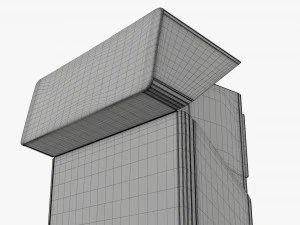 Cigarettes compact slim pack opened 3D Model