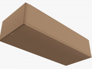 Corrugated cardboard paper box packaging 01 Modelo 3D