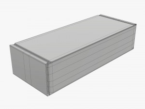 Corrugated cardboard paper box packaging 01 Modelo 3D