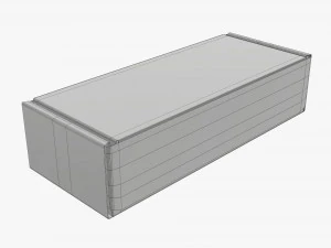 Corrugated cardboard paper box packaging 01 3D Model