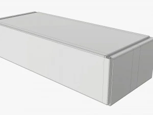 Corrugated cardboard paper box packaging 01 3D Model