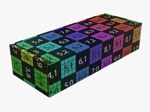 Corrugated cardboard paper box packaging 01 3D Model