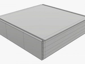 Corrugated cardboard paper box packaging 02 Modelo 3D