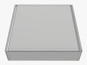 Corrugated cardboard paper box packaging 02 Modelo 3D