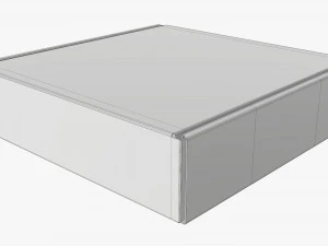 Corrugated cardboard paper box packaging 02 3D Model