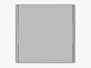 Corrugated cardboard paper box packaging 02 3D Model