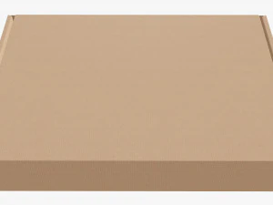 Corrugated cardboard paper box packaging 03 3D Model