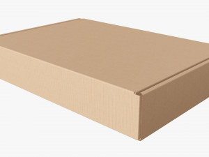 Corrugated cardboard paper box packaging 03 Modelo 3D