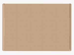 Corrugated cardboard paper box packaging 03 Modelo 3D