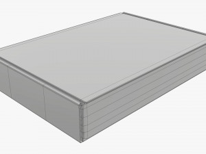 Corrugated cardboard paper box packaging 03 Modelo 3D