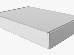 Corrugated cardboard paper box packaging 03 3D Model