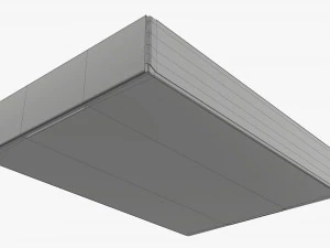 Corrugated cardboard paper box packaging 03 3D Model