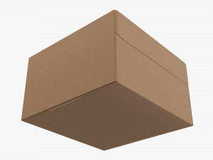 Corrugated cardboard paper box packaging 04 Modelo 3D
