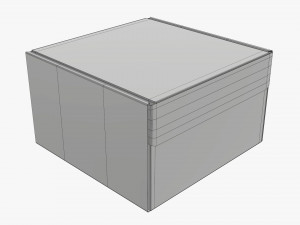 Corrugated cardboard paper box packaging 04 Modelo 3D
