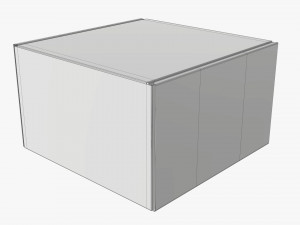 Corrugated cardboard paper box packaging 04 Modelo 3D