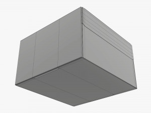 Corrugated cardboard paper box packaging 04 Modelo 3D