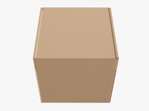 Corrugated cardboard paper box packaging 05 Modelo 3D