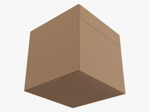 Corrugated cardboard paper box packaging 05 Modelo 3D