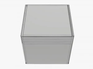 Corrugated cardboard paper box packaging 05 3D Model