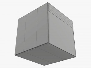 Corrugated cardboard paper box packaging 05 Modelo 3D