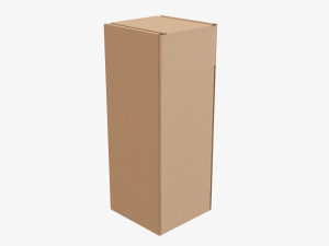 Corrugated cardboard paper box packaging 06 Modelo 3D