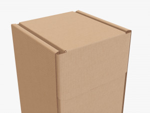 Corrugated cardboard paper box packaging 06 Modelo 3D