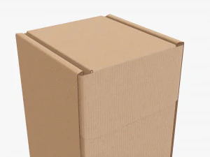 Embalaje de caja de papel de cart&oacute;n corrugado 06 Modelo 3D