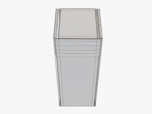 Corrugated cardboard paper box packaging 06 Modelo 3D