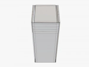Embalaje de caja de papel de cart&oacute;n corrugado 06 Modelo 3D