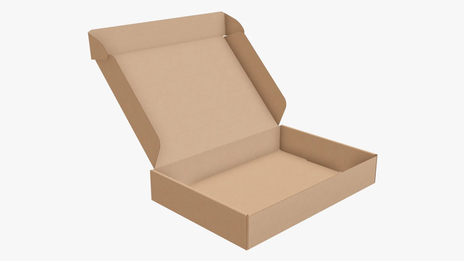 Embalaje de caja de papel de cart&oacute;n corrugado 07 Modelo 3D .c4d .max .obj .3ds .fbx .stl .blend 