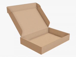 Corrugated cardboard paper box packaging 07 Modelo 3D