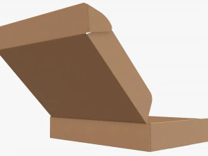 Embalaje de caja de papel de cart&oacute;n corrugado 07 Modelo 3D