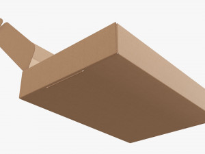 Corrugated cardboard paper box packaging 07 Modelo 3D