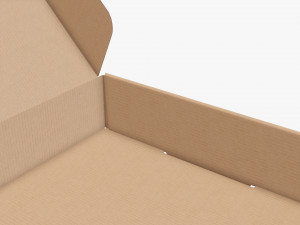 Corrugated cardboard paper box packaging 07 Modelo 3D