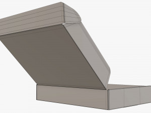 Corrugated cardboard paper box packaging 07 Modelo 3D