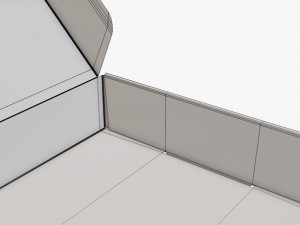 Corrugated cardboard paper box packaging 07 Modelo 3D