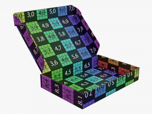 Corrugated cardboard paper box packaging 07 Modelo 3D