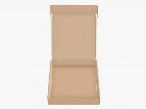 Corrugated cardboard paper box packaging 08 3D Model
